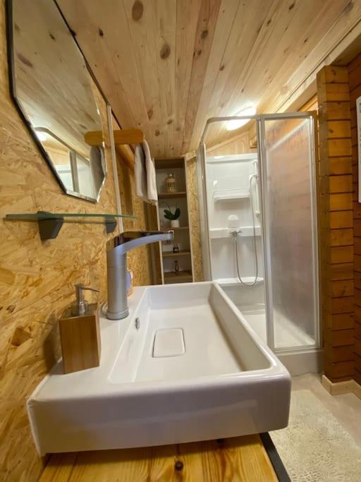 Вилла Haus Clemens - Gemuetliches Holzhaus Mit Grundstueck Кёнигс-Вустерхаузен Экстерьер фото